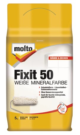 MOLTO Fixit 50 Weiße Mineralfarbe 5 kg