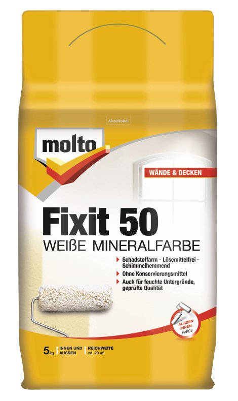 MOLTO Fixit 50 Weiße Mineralfarbe 5 kg