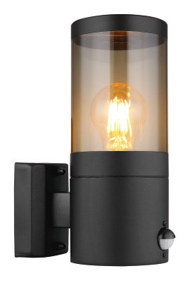 GLOBO Außenwandleuchte Xeloo Schwarz Matt 1x E27 60W 10,2x24 cm (BxH)
