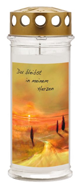 AMBROSIUS Grablicht Abendrot 7 Tage