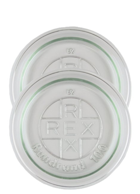 Glasdeckel Rex RR100, 2 Stk.