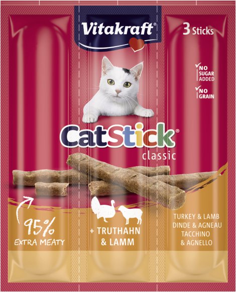 VITAKRAFT Cat-Stick Mini Truthahn & Lamm