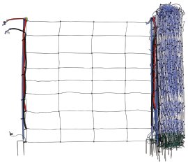Pfahl Titannet Premium Vario Doppelspitze Weiß/Blau 50 m 122 cm