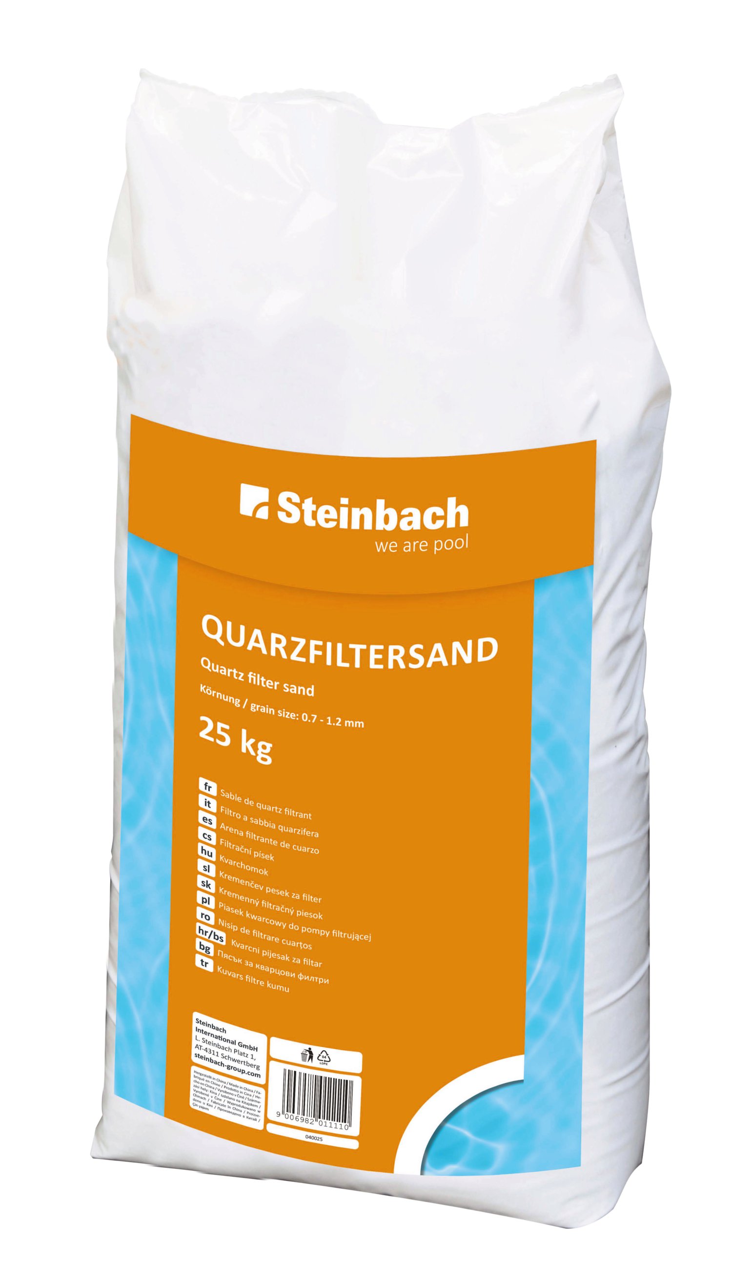 STEINBACH Quarzfiltersand Körnung 0,7 - 1,2 mm, 25kg