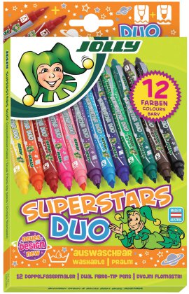JOLLY Faserschreiber Superstick Duo 12 Stk.