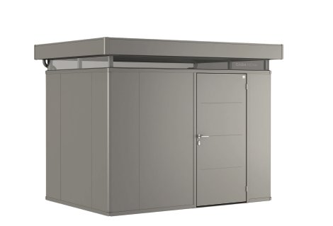 BIOHORT Nebengebäude CasaNova® Türanschlag rechts 4x2 m 430x230x250 cm, Quarzgrau-metallic
