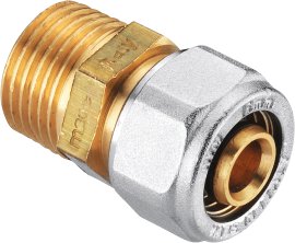 CORNAT Schraub-Kupplung komplett 16 mm x 1/2" AG