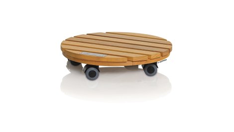LECHUZA Rolluntersetzer Natural Wood Round Eukalyptusholz 30
