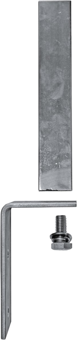 H+S Stirnseitige Dübelplatte für Alu Uni Säule / ULI 6040