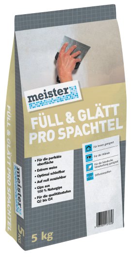 MEISTER Füll & Glätt Spachtel Pro 5 kg