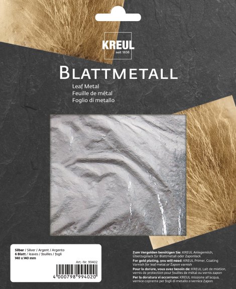 KREUL Blattmetall Silber 140x140 mm