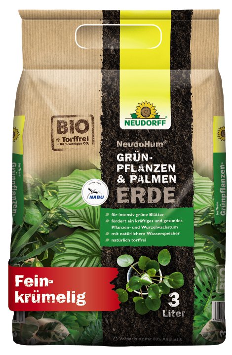 NEUDORFF Grünpflanzen- und Palmenerde torffrei 3 l