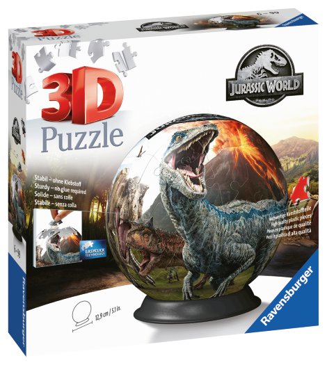 RAVENSBURGER 3D-Puzzle-Ball Jurassic World 72-tlg.