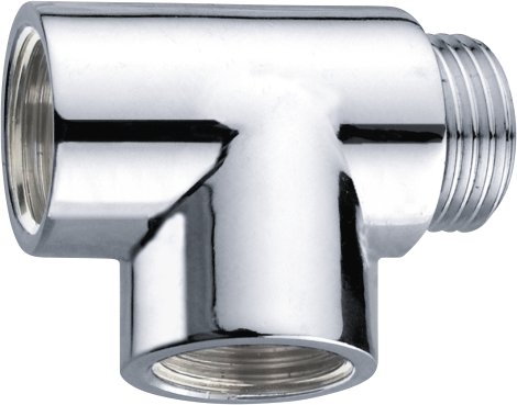 CORNAT T-Stück Chrom 1/2" x AG/IG/IG
