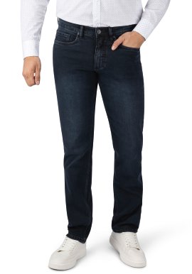 Herren Basicjeans Frisco Dunkel Blau/Schwarz