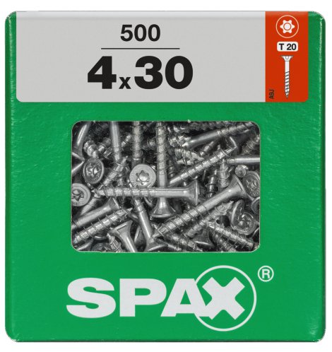 SPAX Schraube Senkkopf TRX 4,0x30 mm XXL 500 Stk.