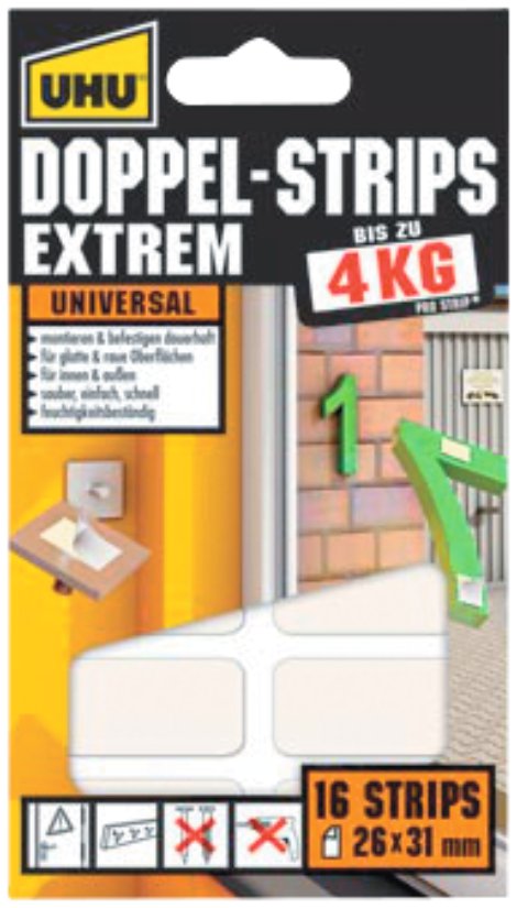 UHU Doppelstrip Extrem 16 Stk.