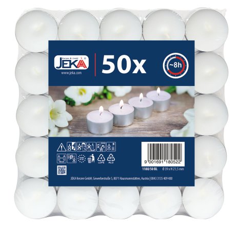 JEKA Teelicht Nr. 8 Block 50 Stk.