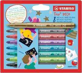 STABILO Faserschreiberetui Trio Deco 8 Stk.
