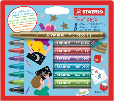 STABILO Faserschreiberetui Trio Deco 8 Stk.
