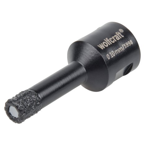 WOLFCRAFT Bohrkrone diamantbestreut für Winkelschleifer ⌀ 10 mm