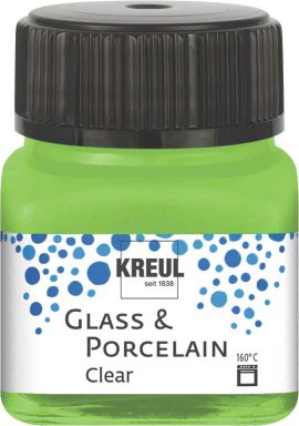 KREUL Malfarbe Glass & Porcelain Clear Apfelgrün 20 ml