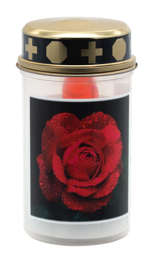 JEKA LED-Batteriekerze klar Rose