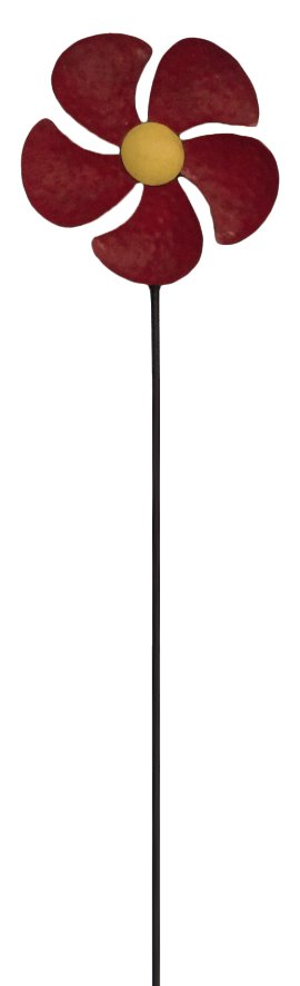KENT LIVING Dekostecker Blume 29x4x130 cm rot