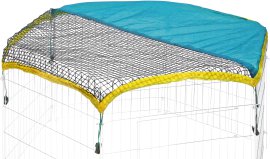 Sonnenschutz für Freilaufgehege, grün / gelb