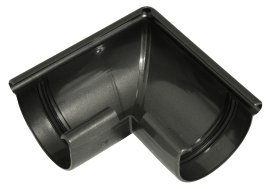 Kastenrinne Außenecke Kunststoff Braun RG 75