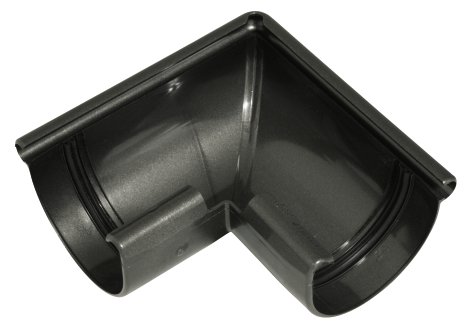 Kastenrinne Außenecke Kunststoff Braun RG 75