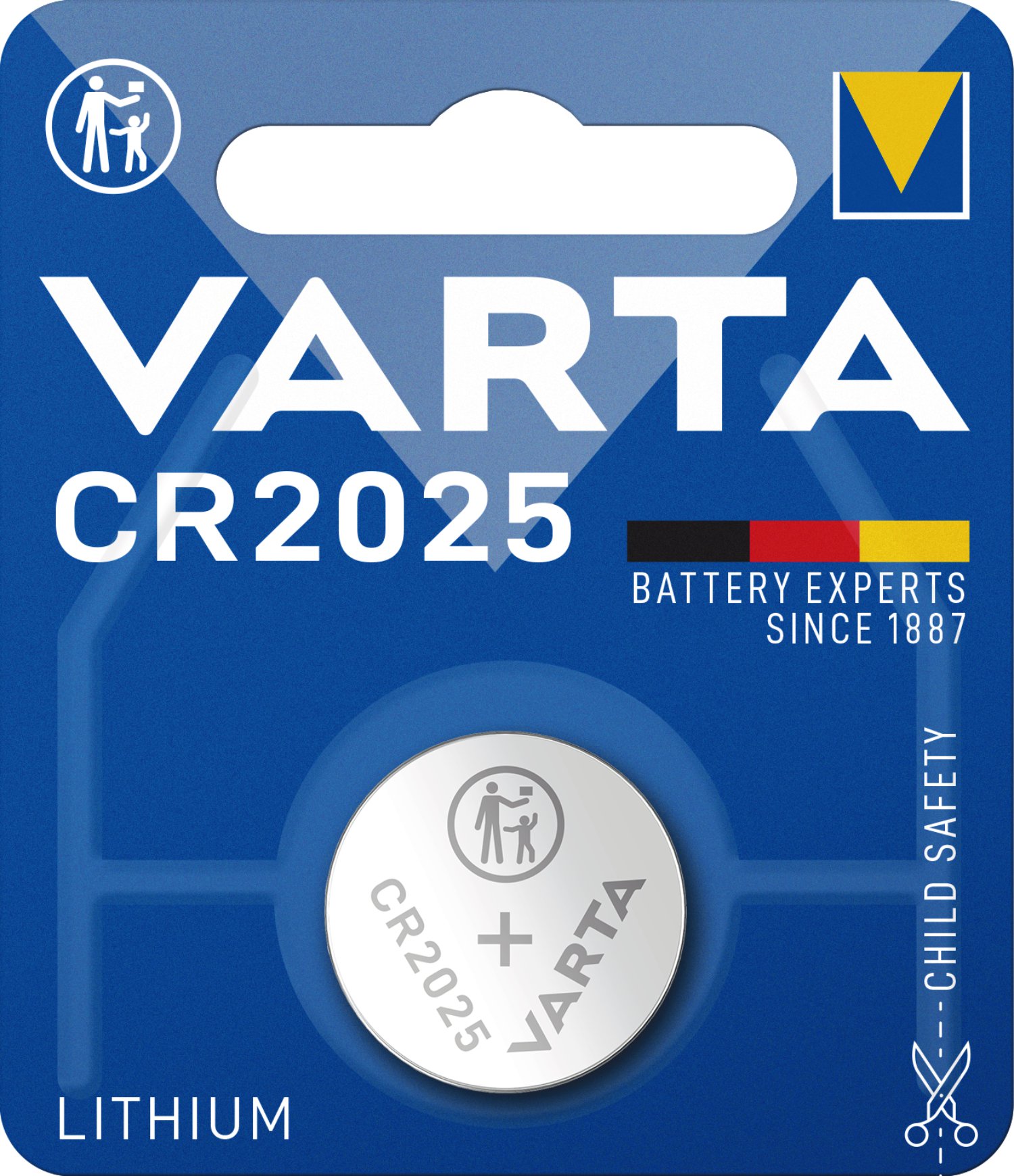 VARTA Lithium Knopfzelle CR2025 1er Pack