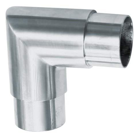 ALPERTEC 90°-Steckwinkel Edelstahl für Rohr Ø 42,4x2 mm