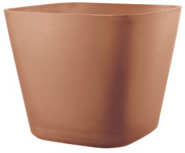 DEROMA Pflanztopf Quadro Original Terrakotta 28 cm