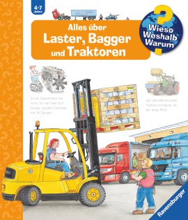 RAVENSBURGER Buch Alles über Laster, Bagger und Traktoren