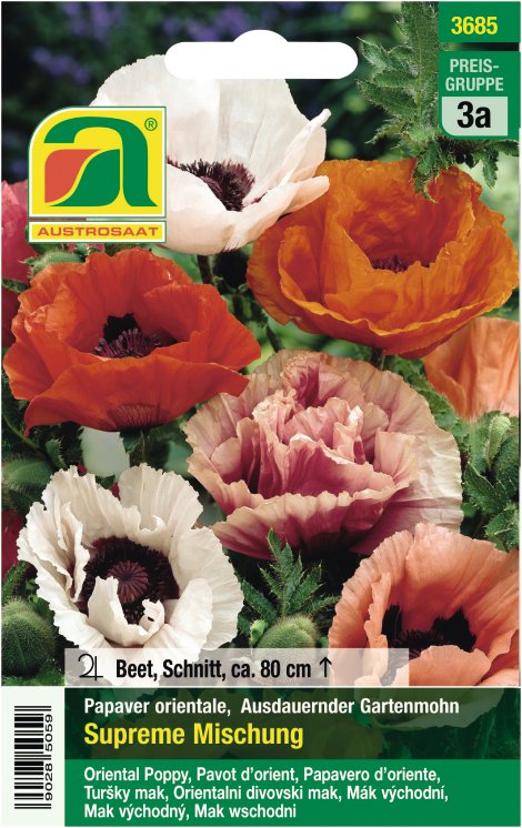 Papaver orientale Supreme Mischung