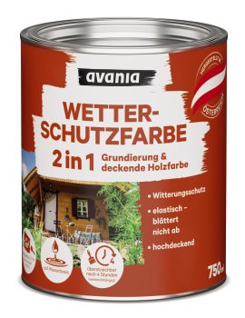 AVANIA Wetterschutzfarbe 2in1 Grün 750 ml