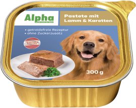 ALPHA Hunde-Nassfutter Lamm & Gemüse 9x300 g