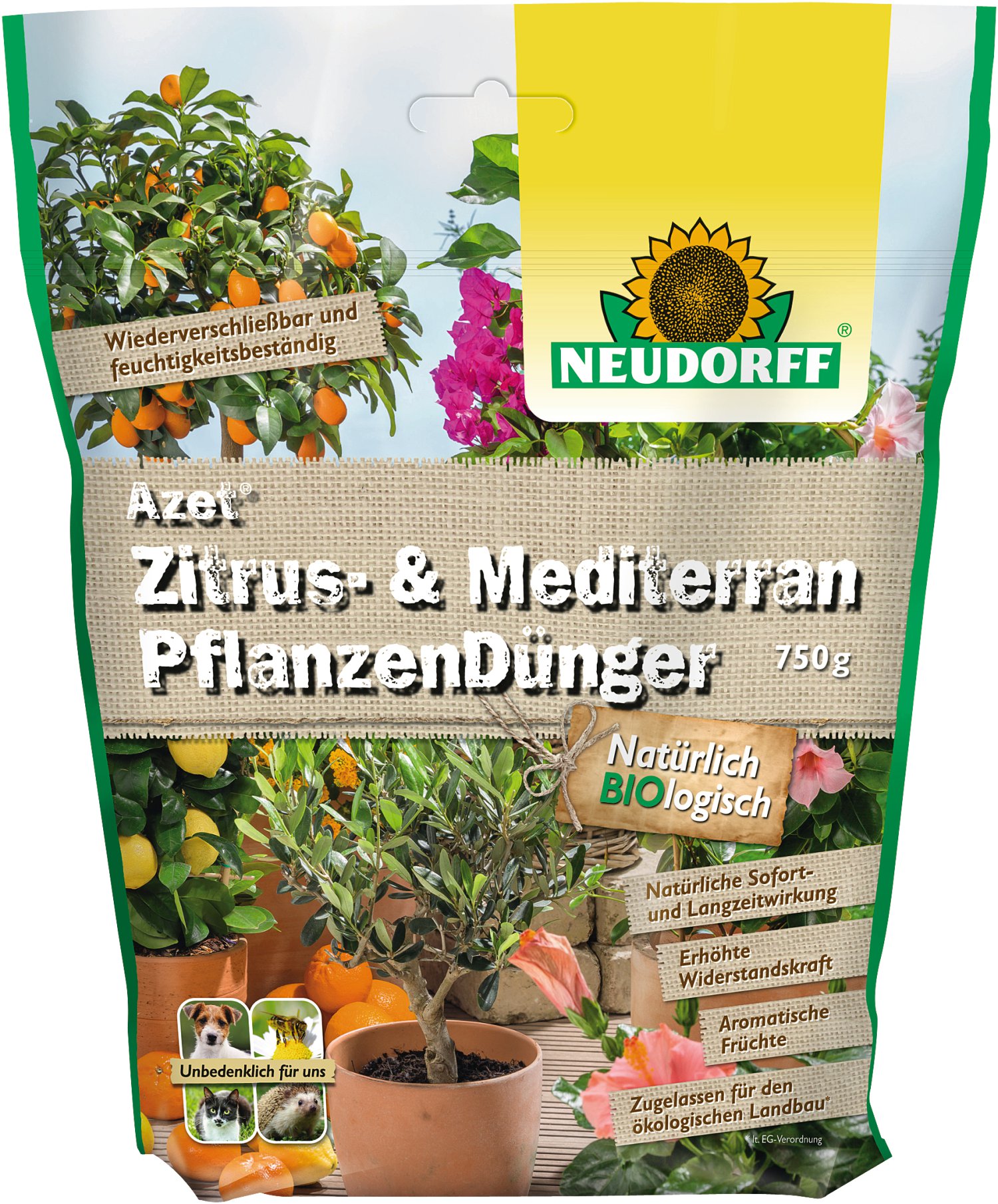 NEUDORFF® Azet Zitrus- & MediterranPflanzenDünger 750 g