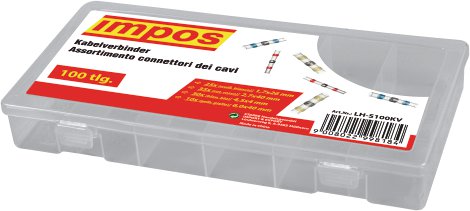 IMPOS Kabelverbinder-Box 100-tlg.