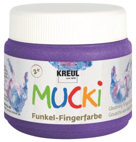 KREUL Funkel-Fingerfarbe Zauberlila 150 ml