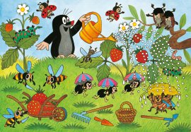 RAVENSBURGER Puzzle Der Maulwurf im Garten 2x24-tlg.