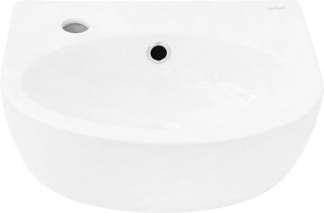 CORNAT Handwaschbecken Montego Hahnloch links Weiß 40 cm