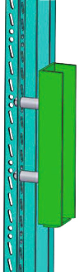 H+S Halterung für Säulen Oktavia® 2000 (für Endsäule Anthrazit)