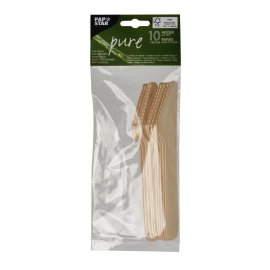 Messer Pure Holz 16,5 cm 10 Stk.