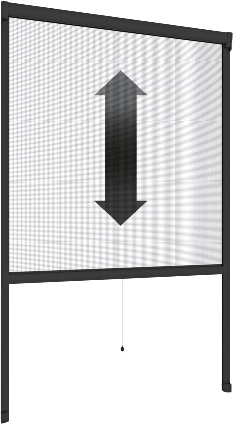 WINDHAGER Insektenschutz PLUS Rollo Fenster Antrhazit 130x160 cm