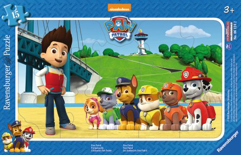 RAVENSBURGER Rahmenpuzzle Paw Patrol 15-tlg.