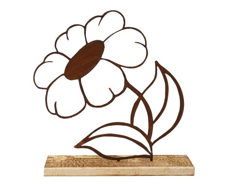Gartenfigur Blume Nele 30x7x33 cm (BxTxH)