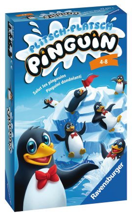 RAVENSBURGER Mitbringspiel Plitsch Platsch Pinguin
