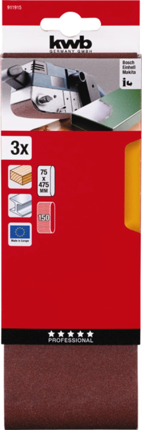 KWB Schleifband K150 75x457 mm